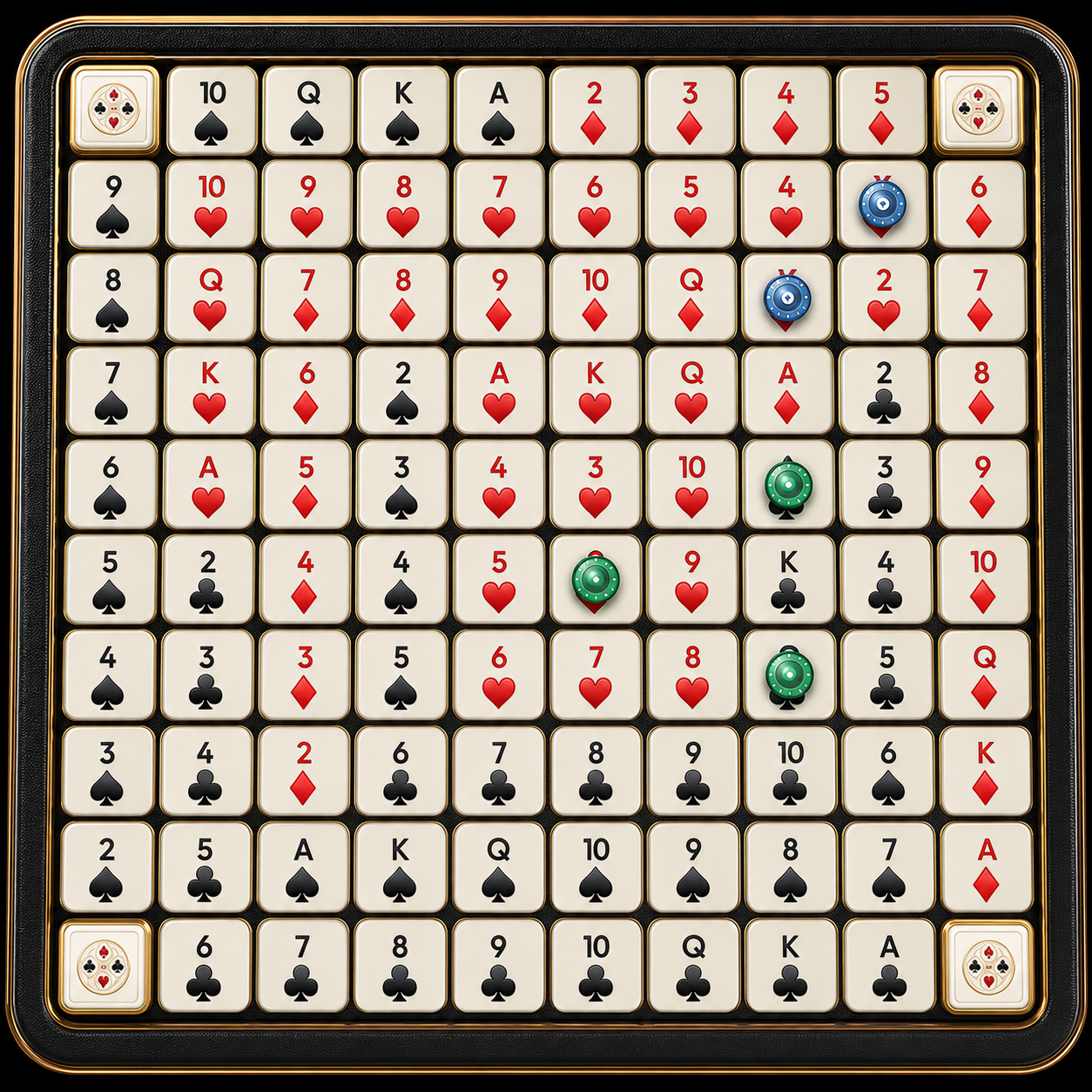 Sequence Rivals premium game board